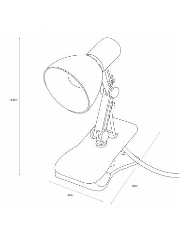 Lampa biurkowa LOPE 73132-WH