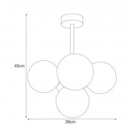 Lampa sufitowa INEZ K-5361