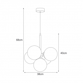 Lampa wisząca INEZ K-5362
