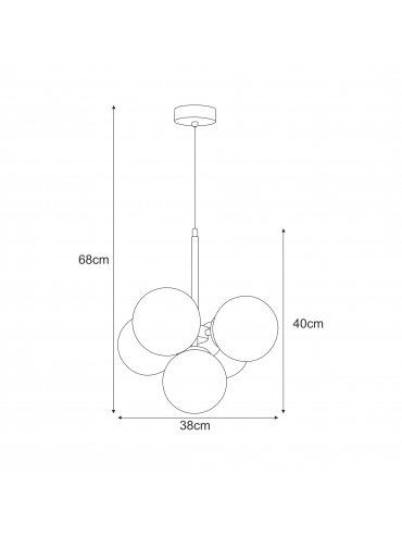 Lampa wisząca INEZ K-5362