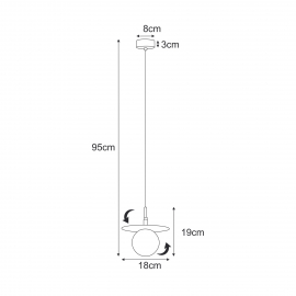 Lampa wisząca SANTE K-5370