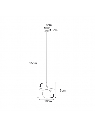 Lampa wisząca SANTE K-5370