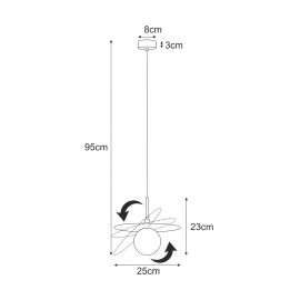 Lampa wisząca SANTE K-5371