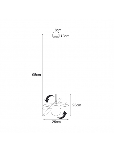 Lampa wisząca SANTE K-5371