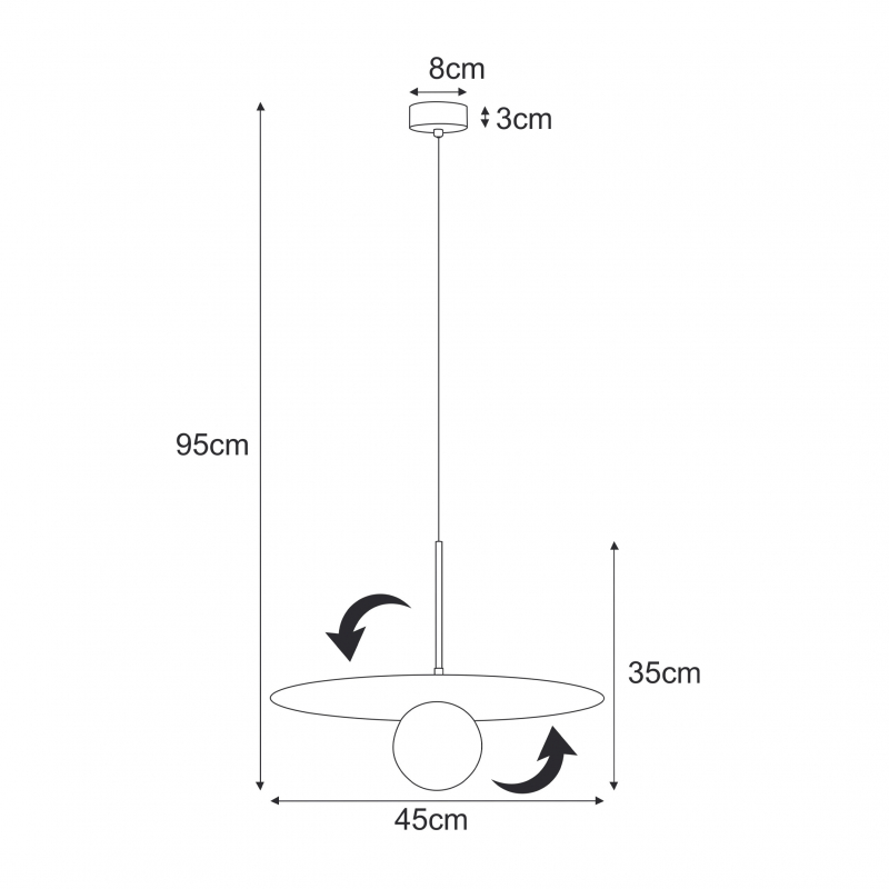 Lampa wisząca SANTE K-5372