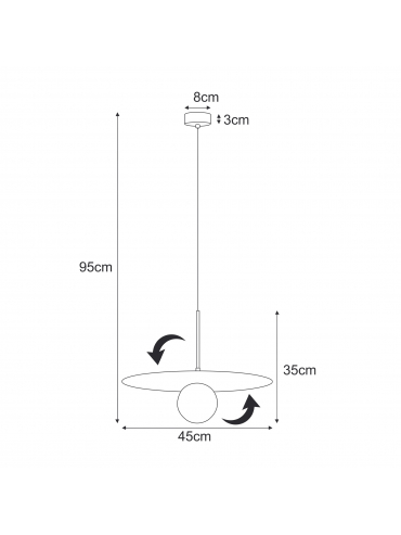 Lampa wisząca SANTE K-5372