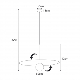 Lampa wisząca SANTE K-5373
