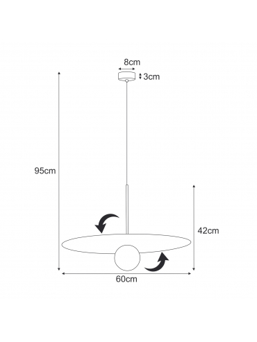 Lampa wisząca SANTE K-5373