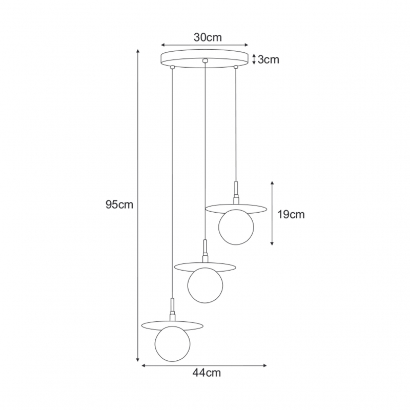 Lampa wisząca SANTE K-5375