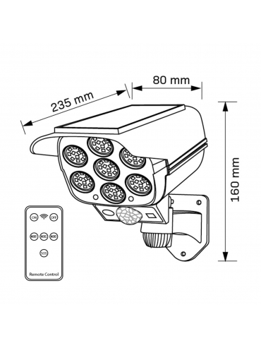 Kinkiet KAMERA LED SOLAR 323095