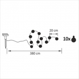 Girlanda ogrodowa LED SOLAR 309273