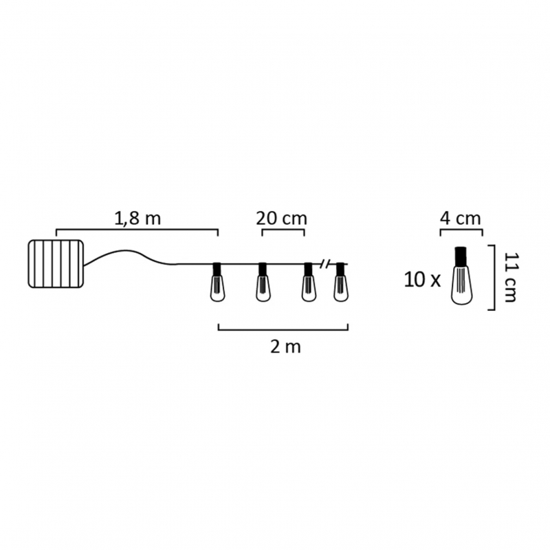 Girlanda ogrodowa EDISON 311528
