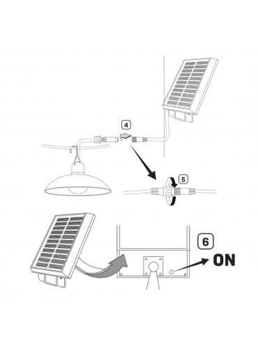 Naświetlacz solarny CELINA LED 323132