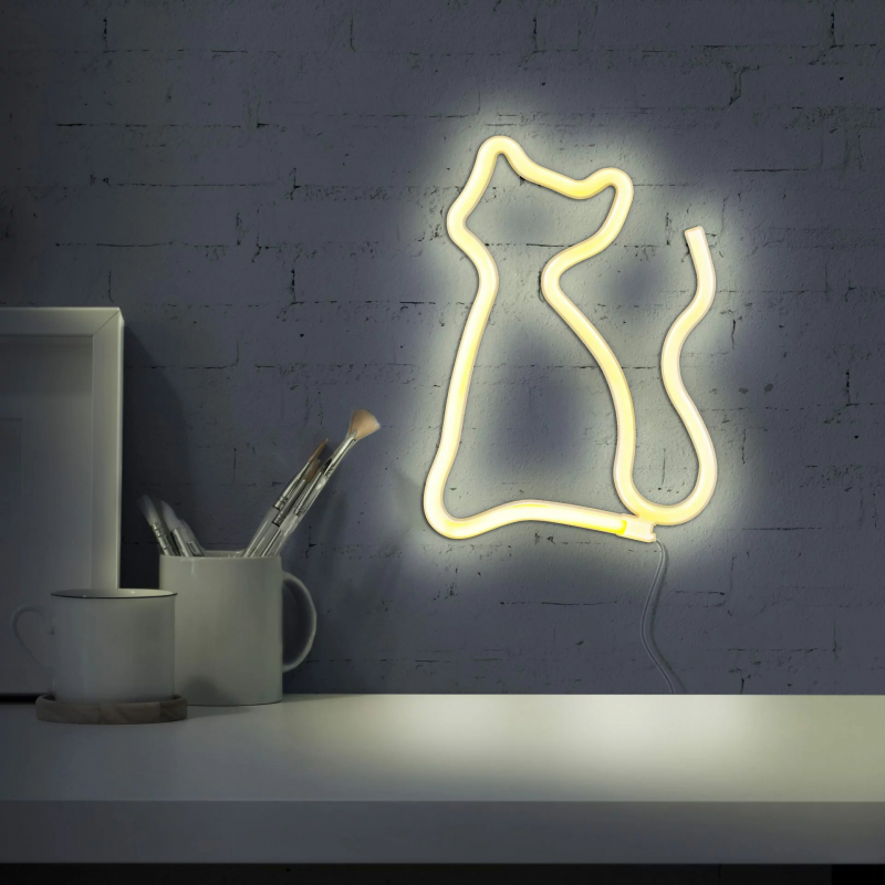 Kinkiet NEON KOT 327093