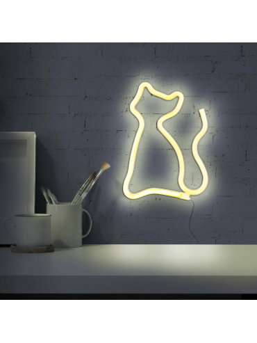 Kinkiet NEON KOT 327093