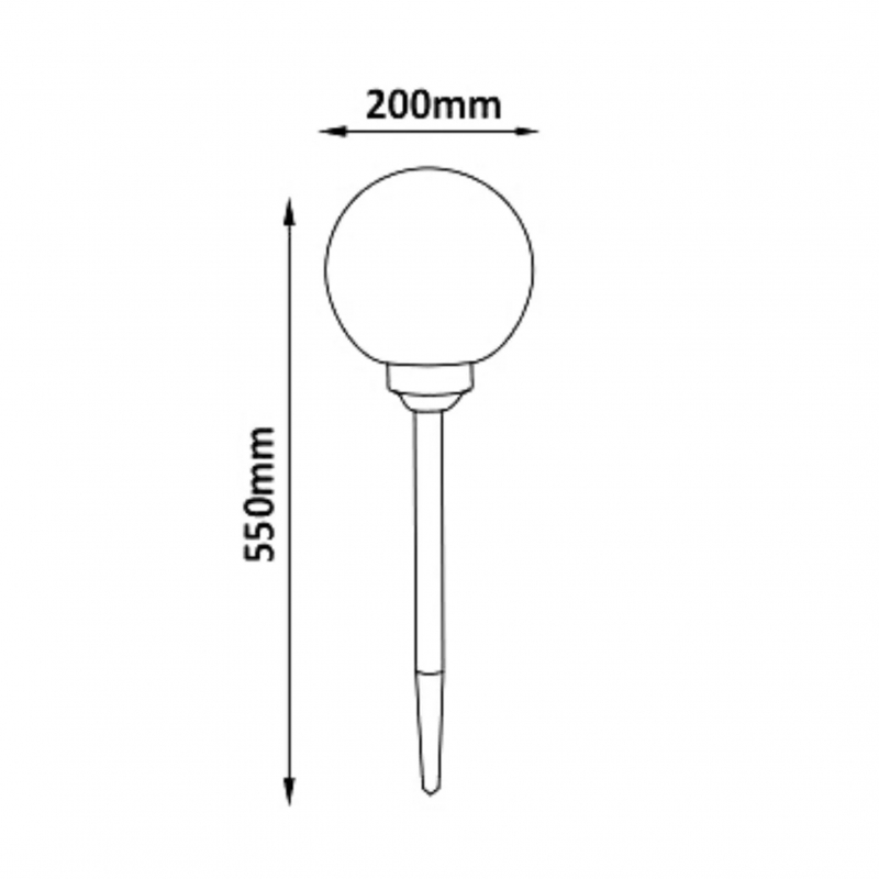 Lampa solarna KULA LED RGB 309303