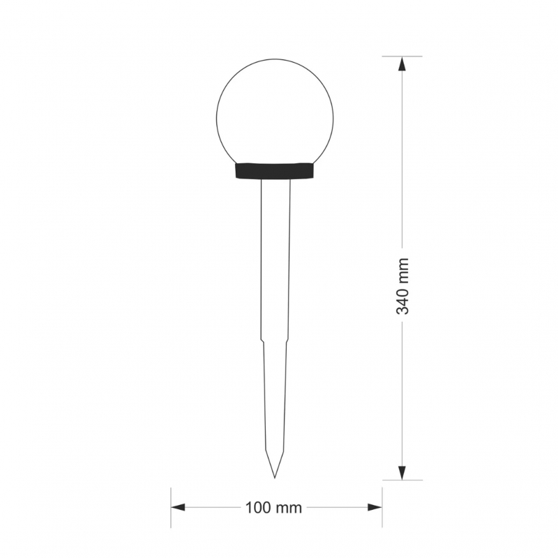 Lampa solarna KULA LED 304711