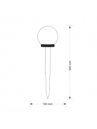 Lampa solarna KULA LED 304711