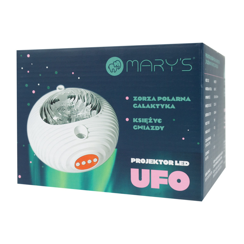 Projektor UFO GALAKTYKA RGBW z pilotem MW20795
