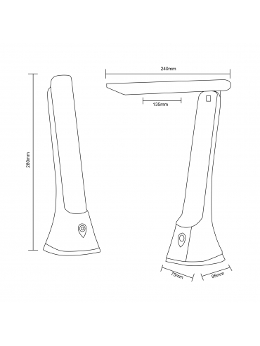Lampa biurkowa SM-612-BL