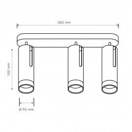 Lampa sufitowa FADO 326003