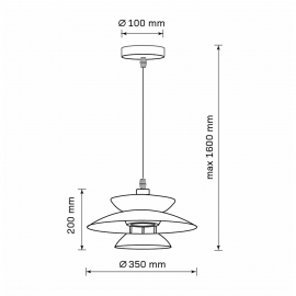 Lampa wisząca BERIT 327635