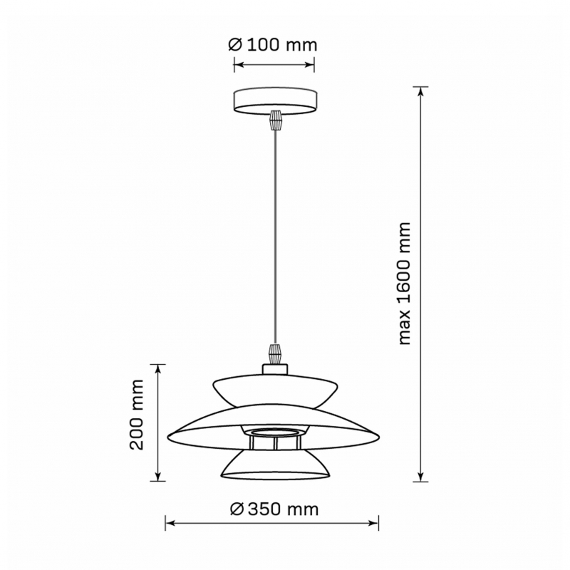 Lampa wisząca BERIT 327635