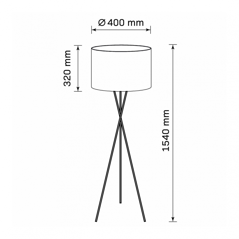 Lampa podłogowa TEKLA 325815
