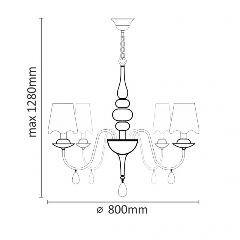 Lampa wisząca FABRIZIA 310415