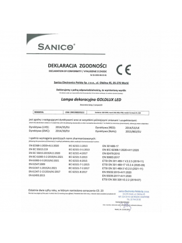 Lampa podłogowa MAGICAL RGB LED 325211