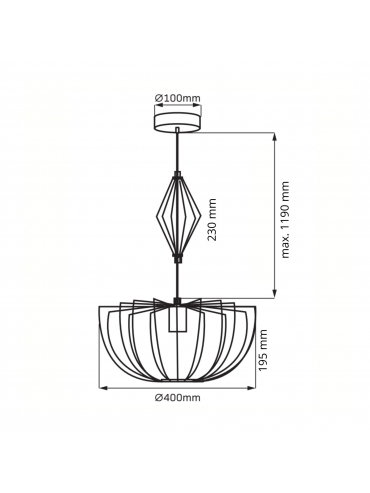 Lampa wisząca JASMINA 328380