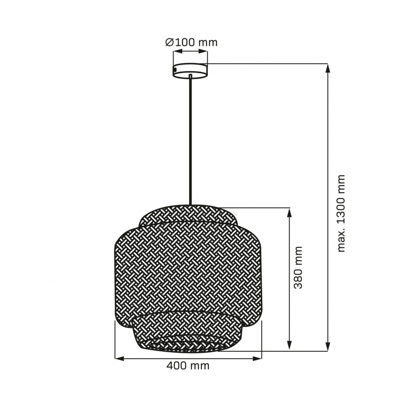 Lampa wisząca BERTA 328410