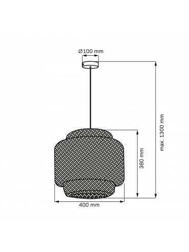Lampa wisząca BERTA 328410