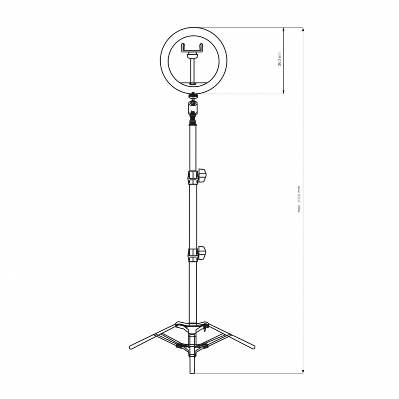 Lampa podłogowa SELFIE LED 327598