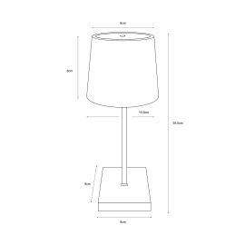 Lampa stołowa POLLI biała 73274-WH