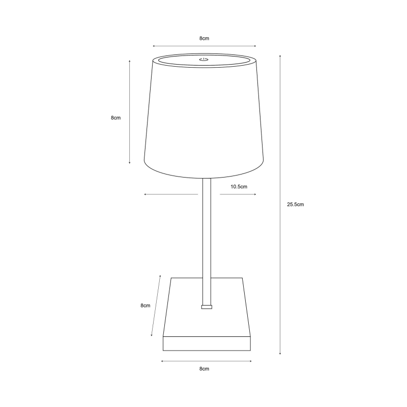 Lampa stołowa POLLI biała 73274-WH