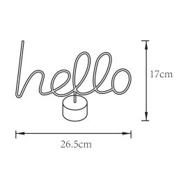 Lampa stołowa NEON HELLO FM-JNL10