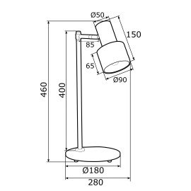 Lampa biurkowa DORIA 4276