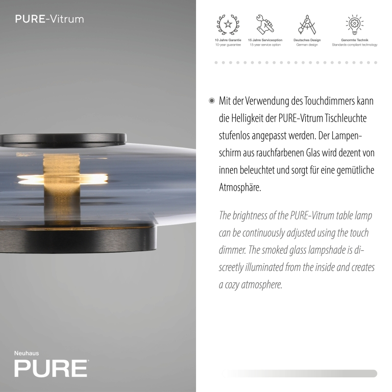 Lampa stołowa PURE VITRUM 4080-15