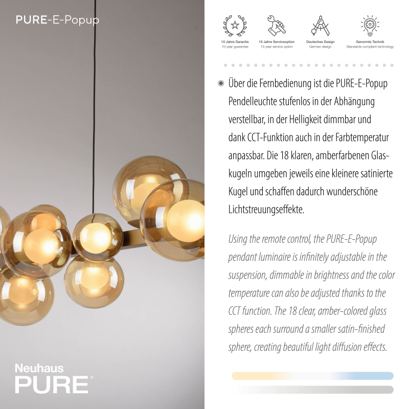 Lampa wisząca PURE E-POPUP 2557-97