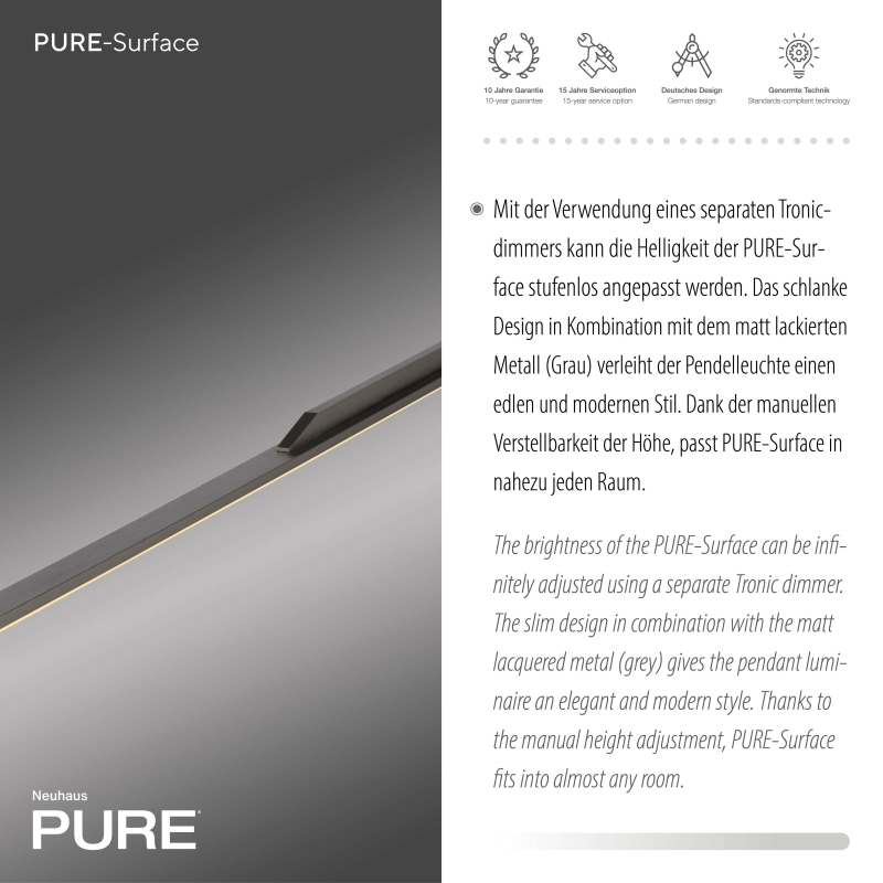 Lampa wisząca PURE SURFACE 2302-15