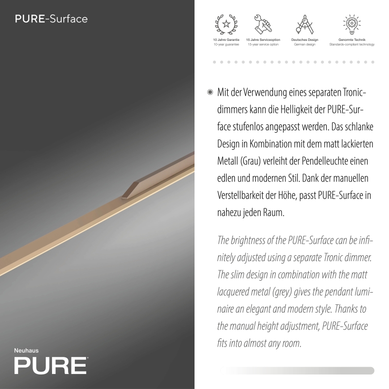 Lampa wisząca PURE SURFACE 2302-97