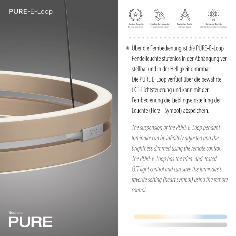 Lampa wisząca PURE E-LOOP 2550-60