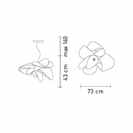 Lampa wisząca ETOILE SMALL ETOSS00PRS01T00LEDEU