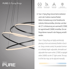 Lampa wisząca PURE E-FLYING RINGS 2566-15