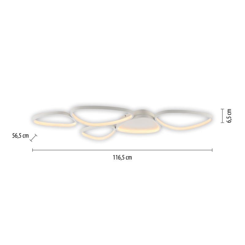 Lampa sufitowa PEBBLES 14045-16