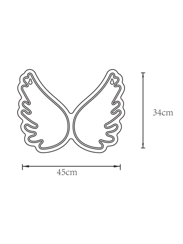 Kinkiet NEON WINGS FM-WN95