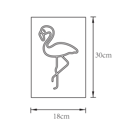Lampa stołowa NEON FLAMINGO FM-WN33