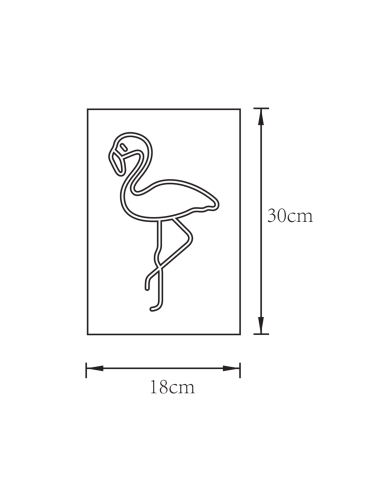 Lampa stołowa NEON FLAMINGO FM-WN33