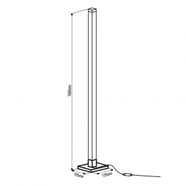 Lampa podłogowa TUYA RGB MUZYCZNA EC20546